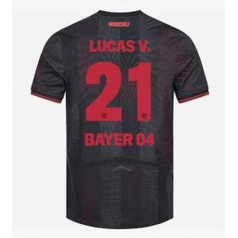 Bayer Leverkusen Lucas Vazquez #21 Maglia Gara Casa Repliche 2025-26 Maniche Corte